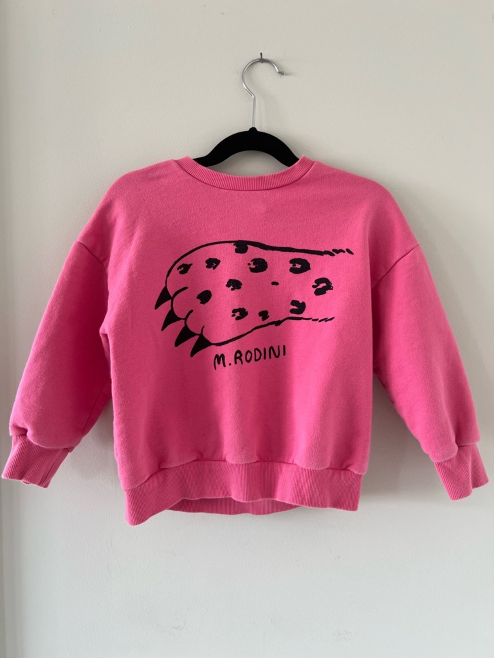 Mini Rodini Pink Leopard Claw Sweatshirt